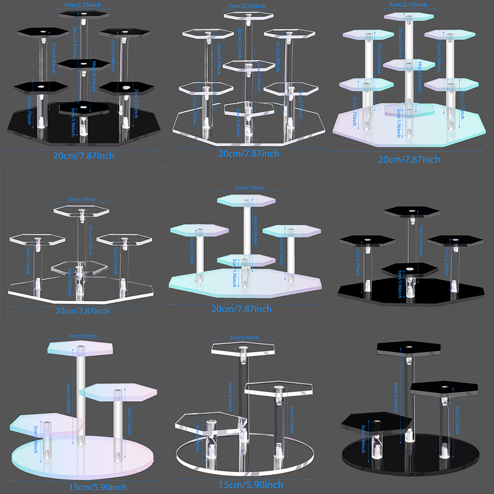 Pop Display Shelf - Warstwowy akrylowy stojak na figurki akcji