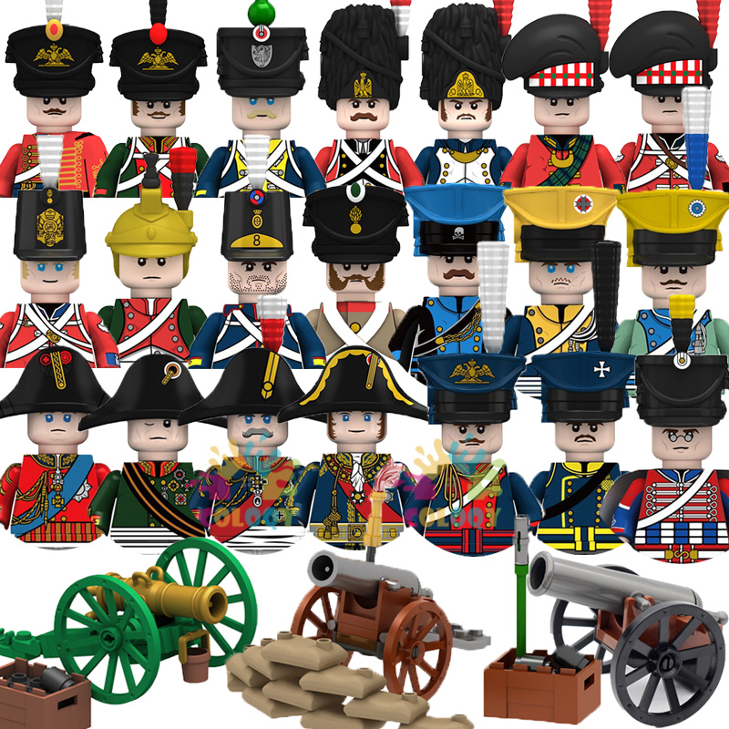 Lego Minifigure Holder - Zabawki dla dzieci wojny napoleoniczne klocki