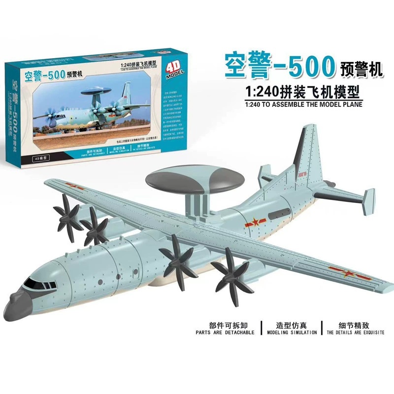 Model Airplane Plastic - Model samolotu 4D do samodzielnego montażu,
