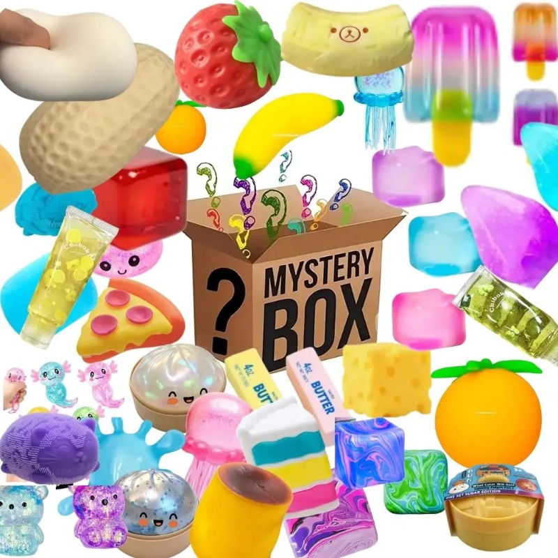 Mystery Box Blind Bag - Pudełko Niespodzianka z 100+ Zabawkami, Nowości,