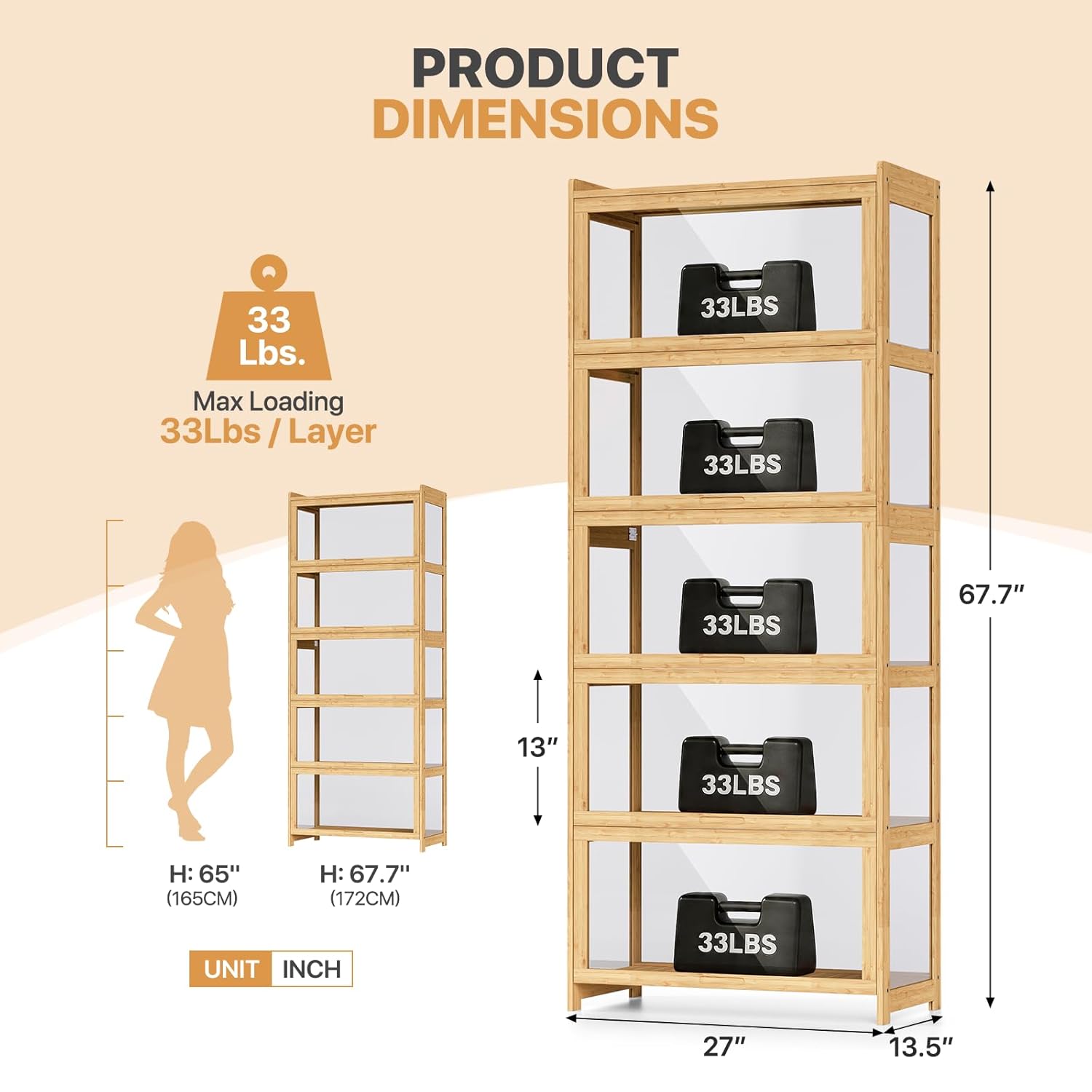 Witryna z akrylowymi drzwiami, – Display Case Acrylic recenzja i cena