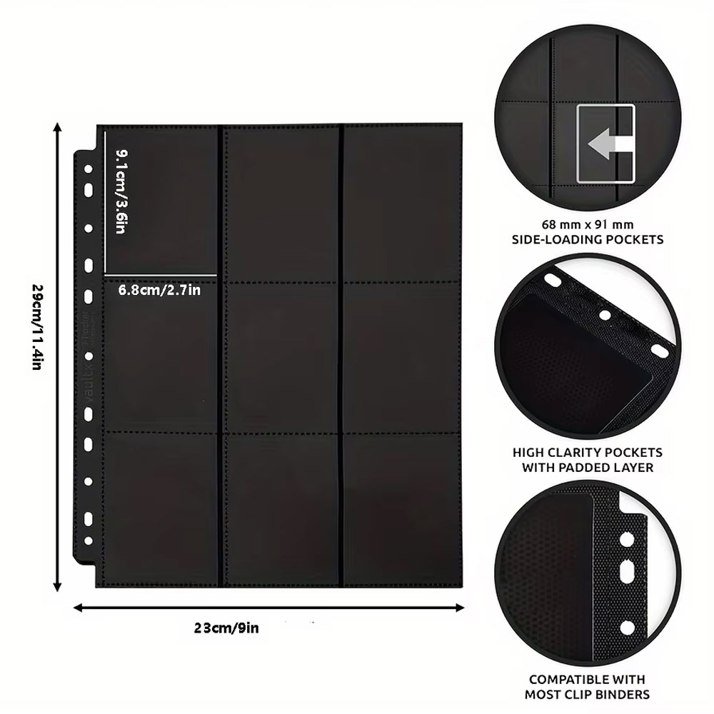 10-pakowy czarny 9-kieszonkowy – Trading Card Binder recenzja i cena